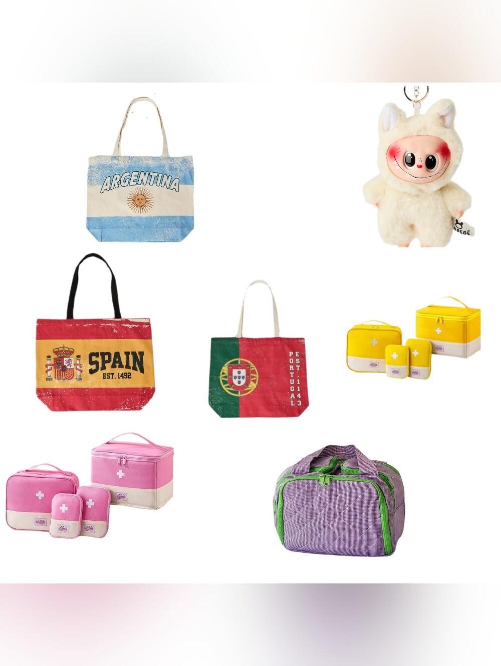 13 NEW Cosmetic cases,  First Aids kits, totes+ keychain. All NEW